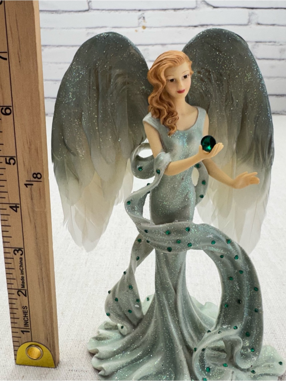 Hamilton Collection Divine Touch of Tranquility Angel Figurine COA Never Display - Picture 8 of 11